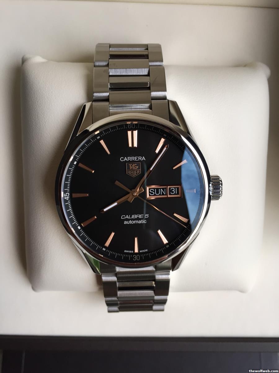 FS Tag Heuer Carrera Day Date WAR201C Rose Gold accents